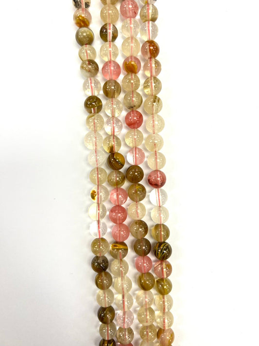 Cherry Quartz Natural Stone Beads