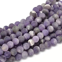 Matte Amethyst Natural Stone Beads