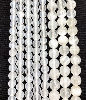 Gypsum Selenite Natural Stone Beads