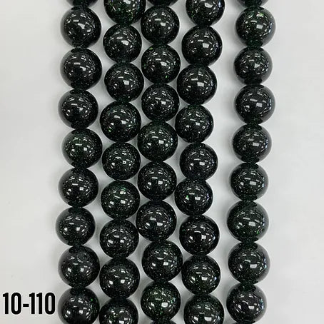 Green Sand Stone Beads (Man-made)