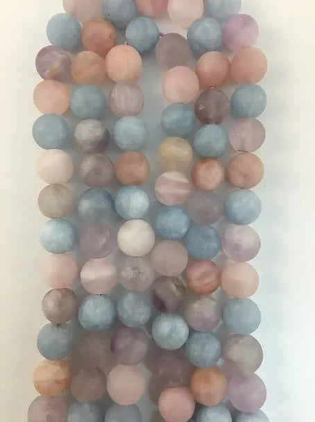 Matte Chalcedony Quartz Natural Stone Beads 8MM