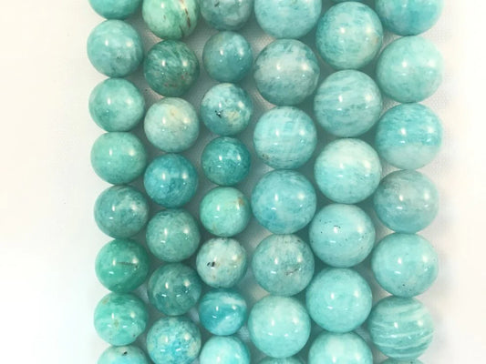Blue Amazonite Natural Stone Beads