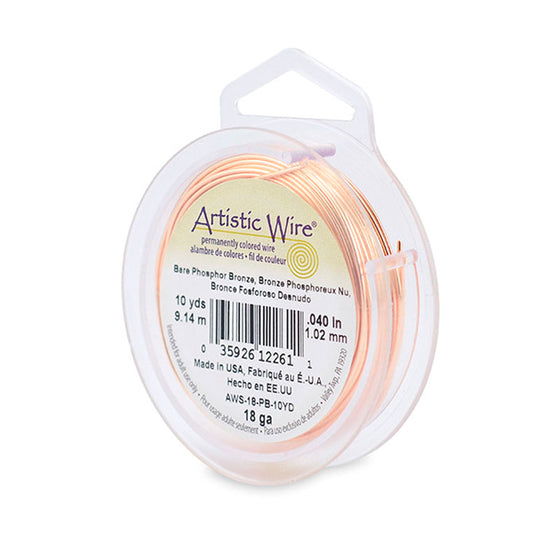 Artistic Wire Bare Phosphor Bronze Craft Wire, Retail Spool