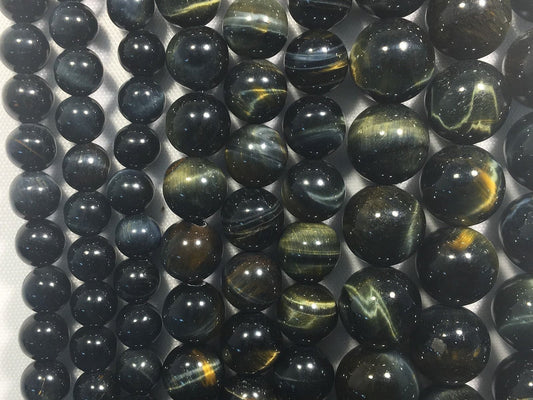 Blue Tiger Eye HQ Natural Stone Beads