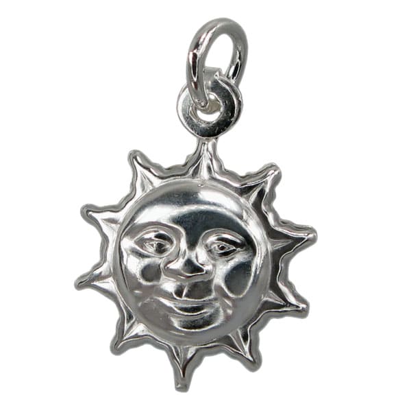 Sterling Silver Sun Charm