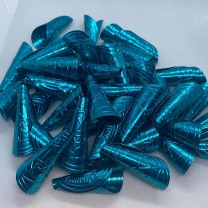 Anishinaabe Bimishimo Embossed Turquoise Jingles - 100pcs