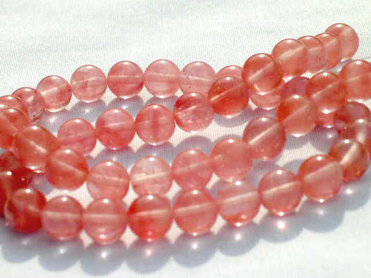 Cherry Quartz Natural Stone Beads