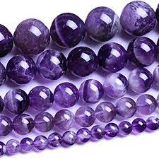 Amethyst Agate Natural Stone Beads 8mm