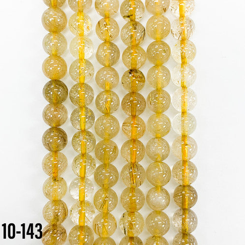 Rutilated Quartz Natural Stone Beads