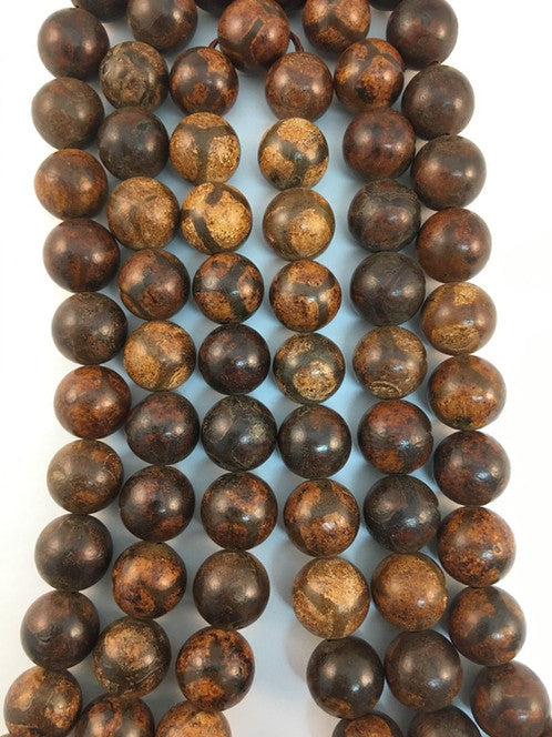 Tibetan Agate Brown Natural Stone Beads 10mm