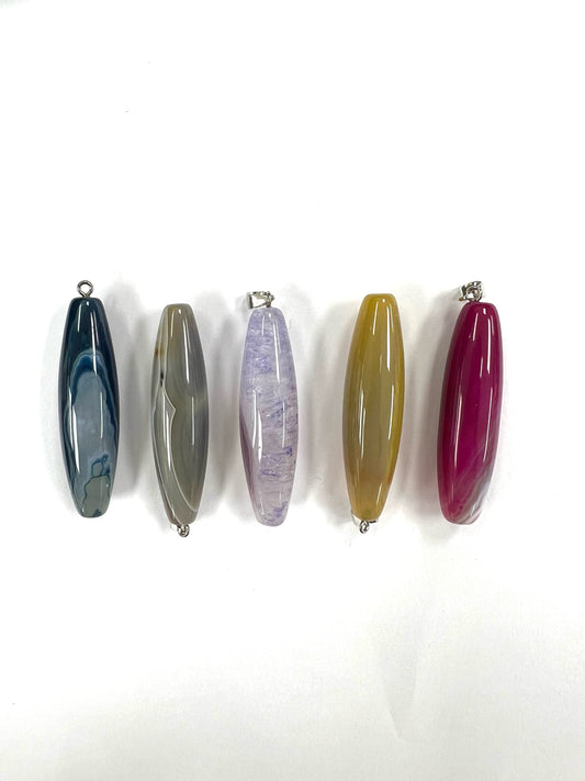 Natural Stone Agate Pendants