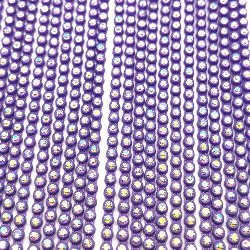 Rhinestone Banding Crystal in Violet Casing