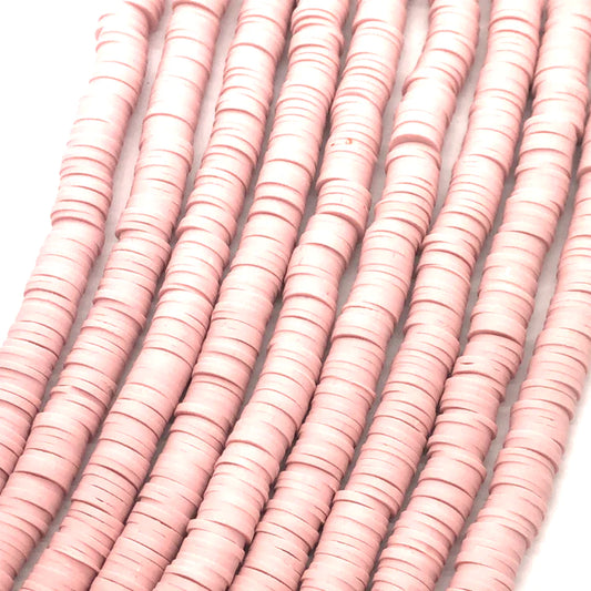 Pastel Pink Heishi Polymerclay Beads