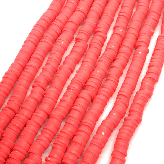 Rose Pink Heishi Polymerclay Beads