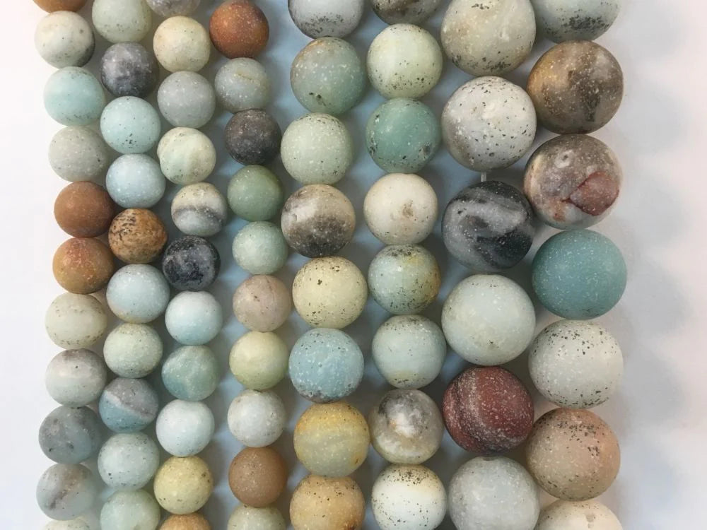 Matte Amazonite Natural Stone Beads