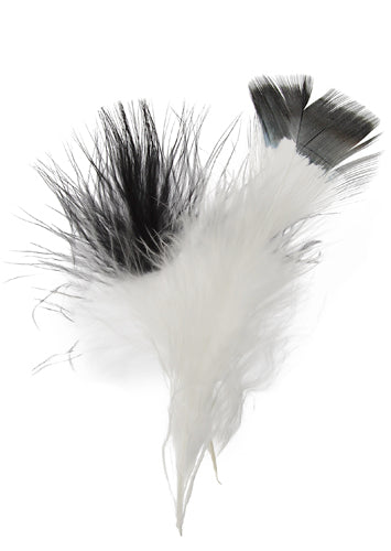 Marabou Feathers, Two-Tone