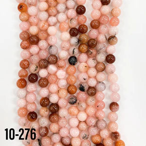 Pink Dendrite Opal Natural Stone Beads