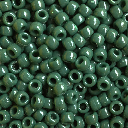 Pony Beads Dark Green bulk Pack 1950 pcs