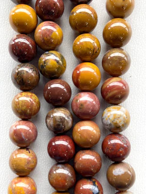 Rainbow Petrified Wood Natural Stone Beads