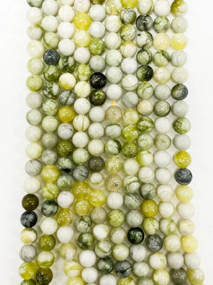 Russian Jade 8mm Natural Stone Beads