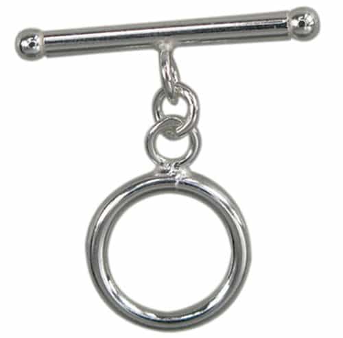 Sterling Silver round shape toggle